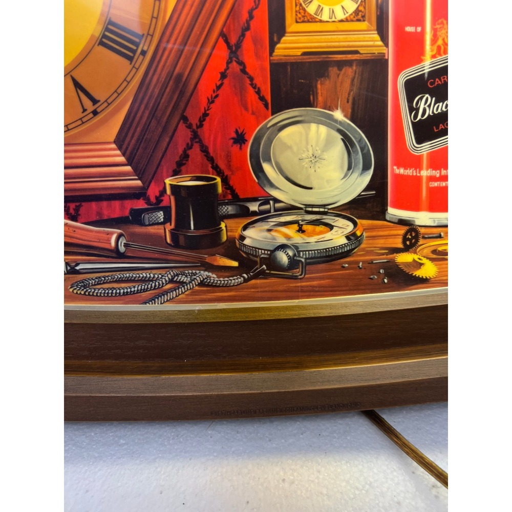 Vintage 1971 Carling Black Label Beer Lighted Wall Clock Sign Bar Decor Man Cave - Picture 4 of 16